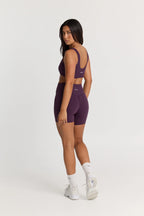 6" Sculpt High Waist Biker Short in Deep Plum — image 3