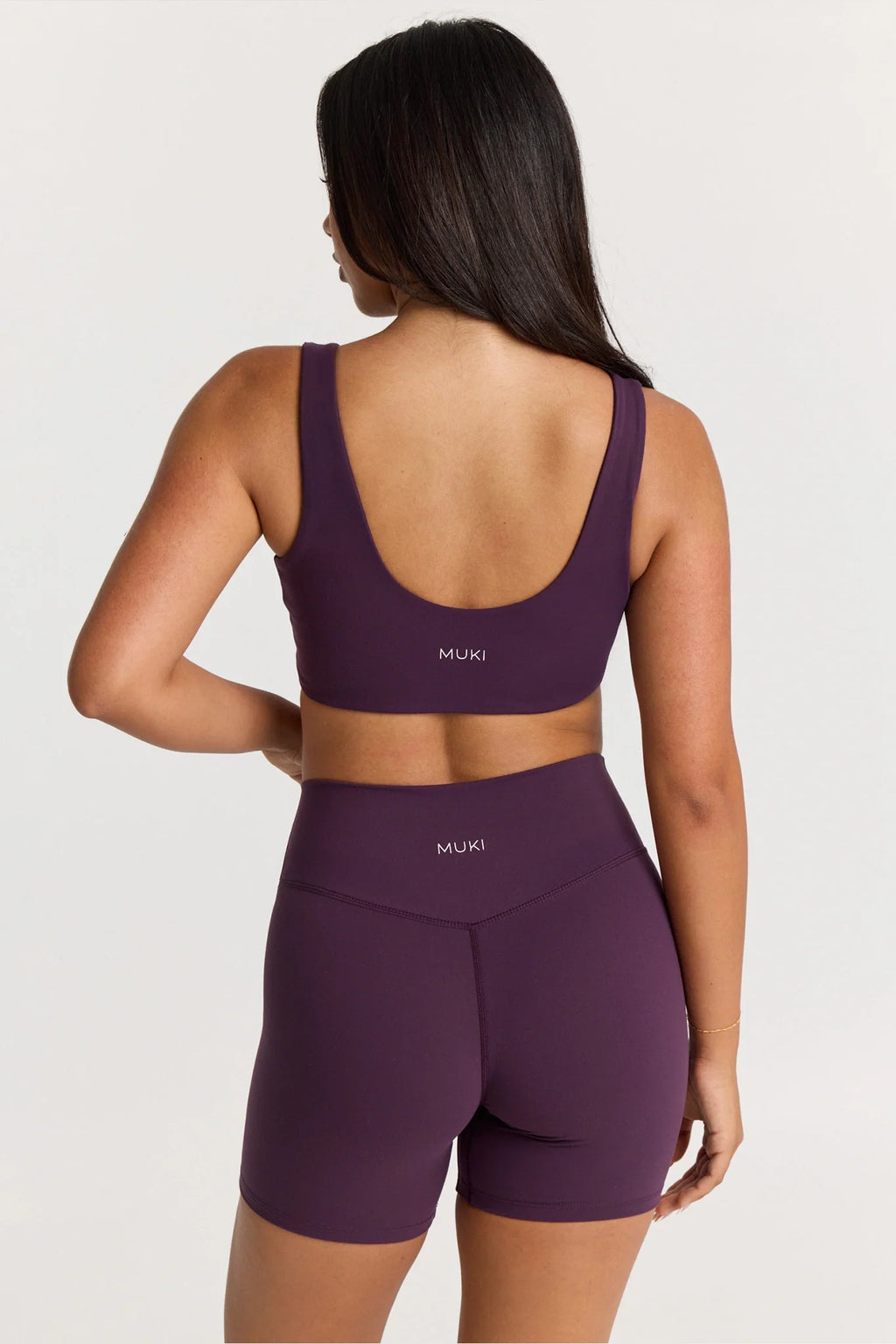 6" Sculpt High Waist Biker Short in Deep Plum — image 4