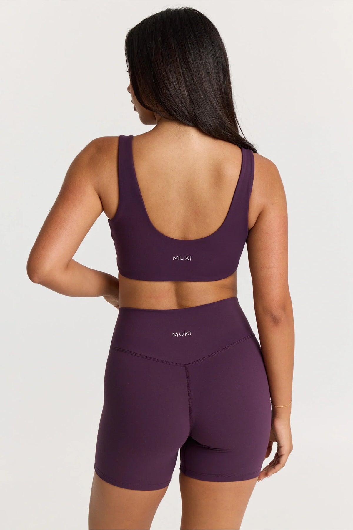 6" Sculpt High Waist Biker Short in Deep Plum — image 4