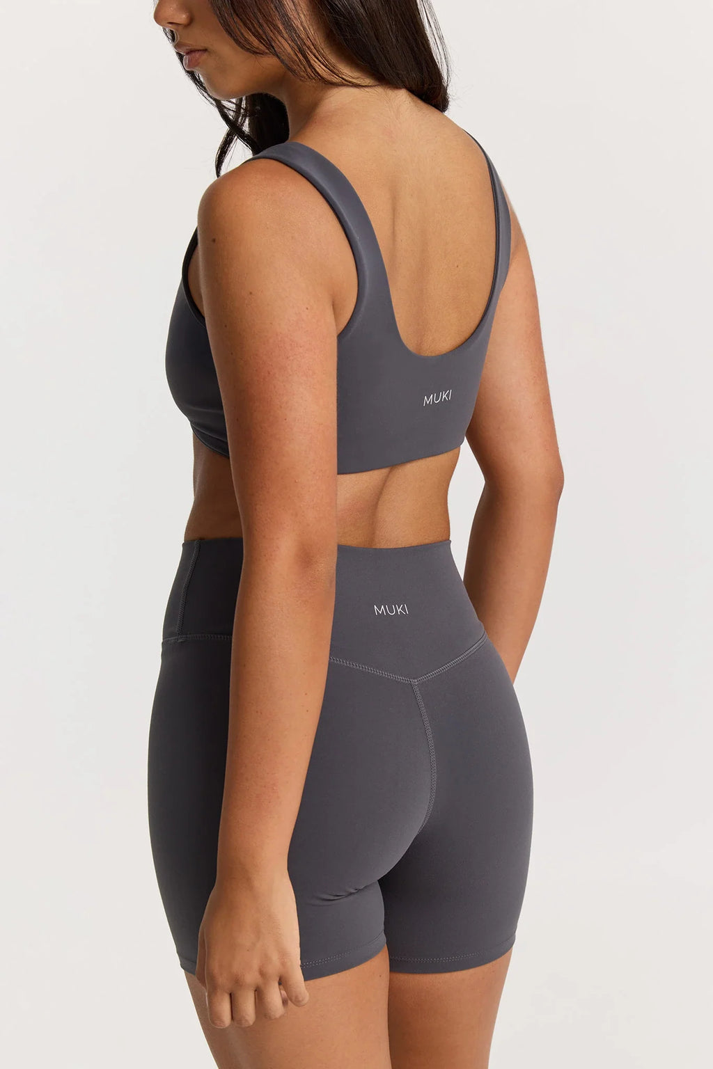 6" Sculpt High Waist Biker Short in Graphite — image 5
