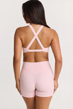 6" Sculpt High Waist Biker Short in Powder Pink — image 5