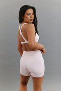 6" Sculpt High Waist Biker Short in Powder Pink — main image