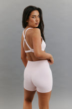 6" Sculpt High Waist Biker Short in Powder Pink — main image