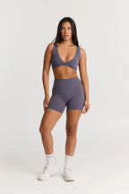 Sculpt Gym Set in Purple Haze - Short + Crop Top — main image