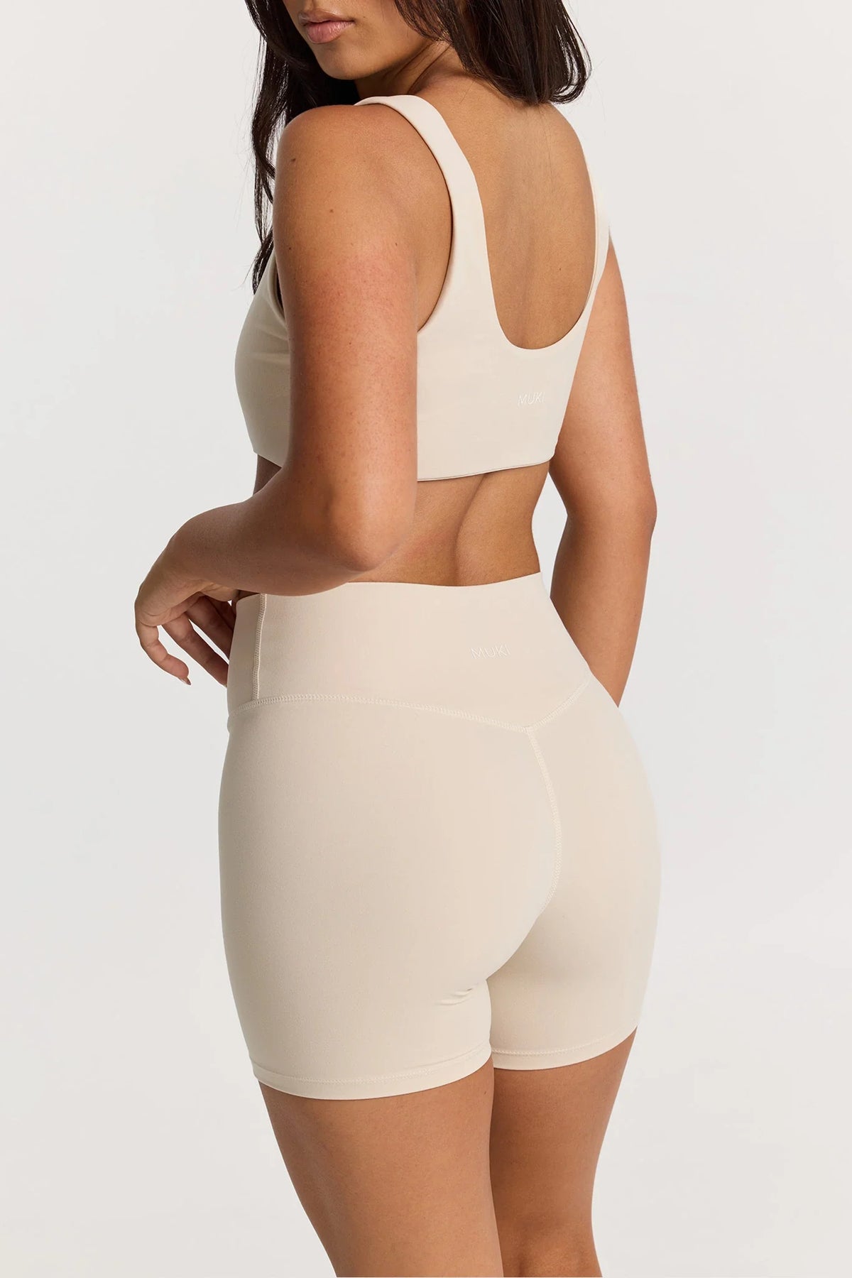 6" Sculpt High Waist Biker Short in Vanilla — image 2