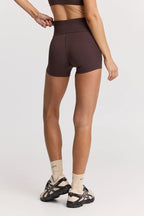 4" ButterSoft Foldover Shorts in Espresso — image 5