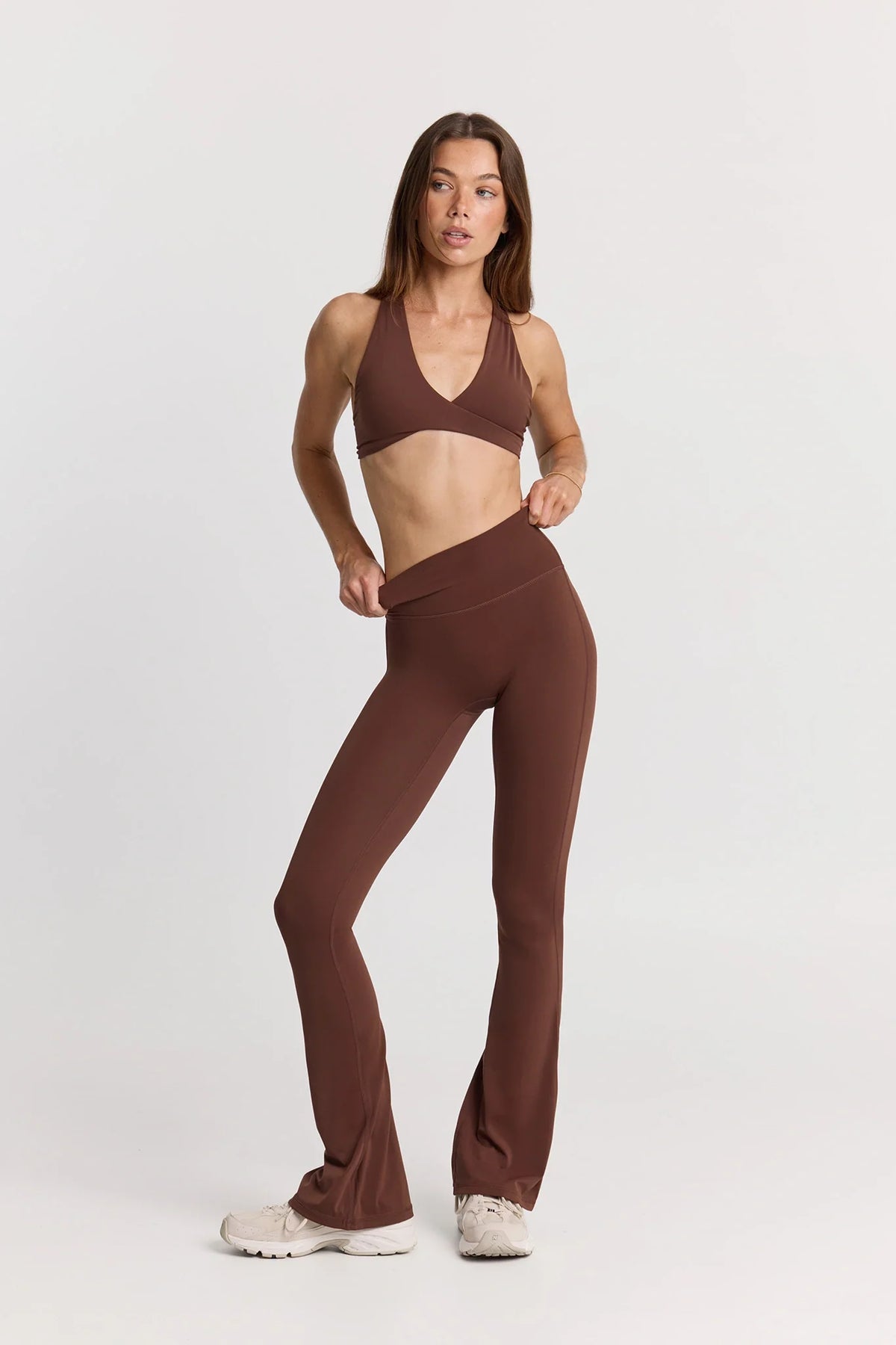 ButterSoft Flare Leggings in Chocolate — image 2