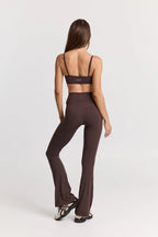 ButterSoft Foldover Flare Legging in Espresso — image 4