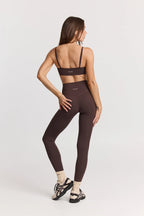 ButterSoft Yoga Set in Espresso - Legging + Ruched Bra — image 2