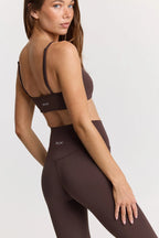 ButterSoft Yoga Set in Espresso - Legging + Ruched Bra — image 3