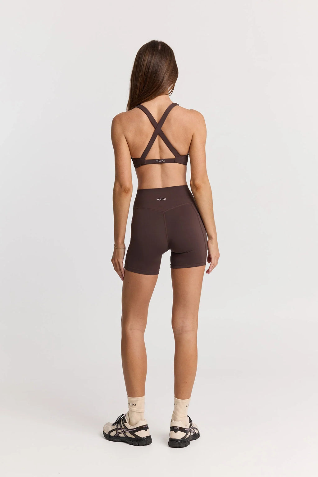 ButterSoft Yoga Set in Espresso - Pocket Short + Twist Crop — image 3