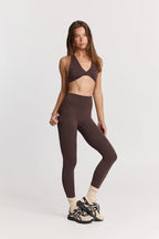 ButterSoft Yoga Set in Espresso - Pocket Legging + Twist Crop — image 2