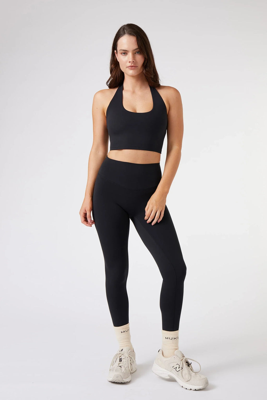 ButterSoft Scoop Neck Halter in Black — image 3