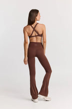 ButterSoft Twist Front Crop In Chocolate — image 3