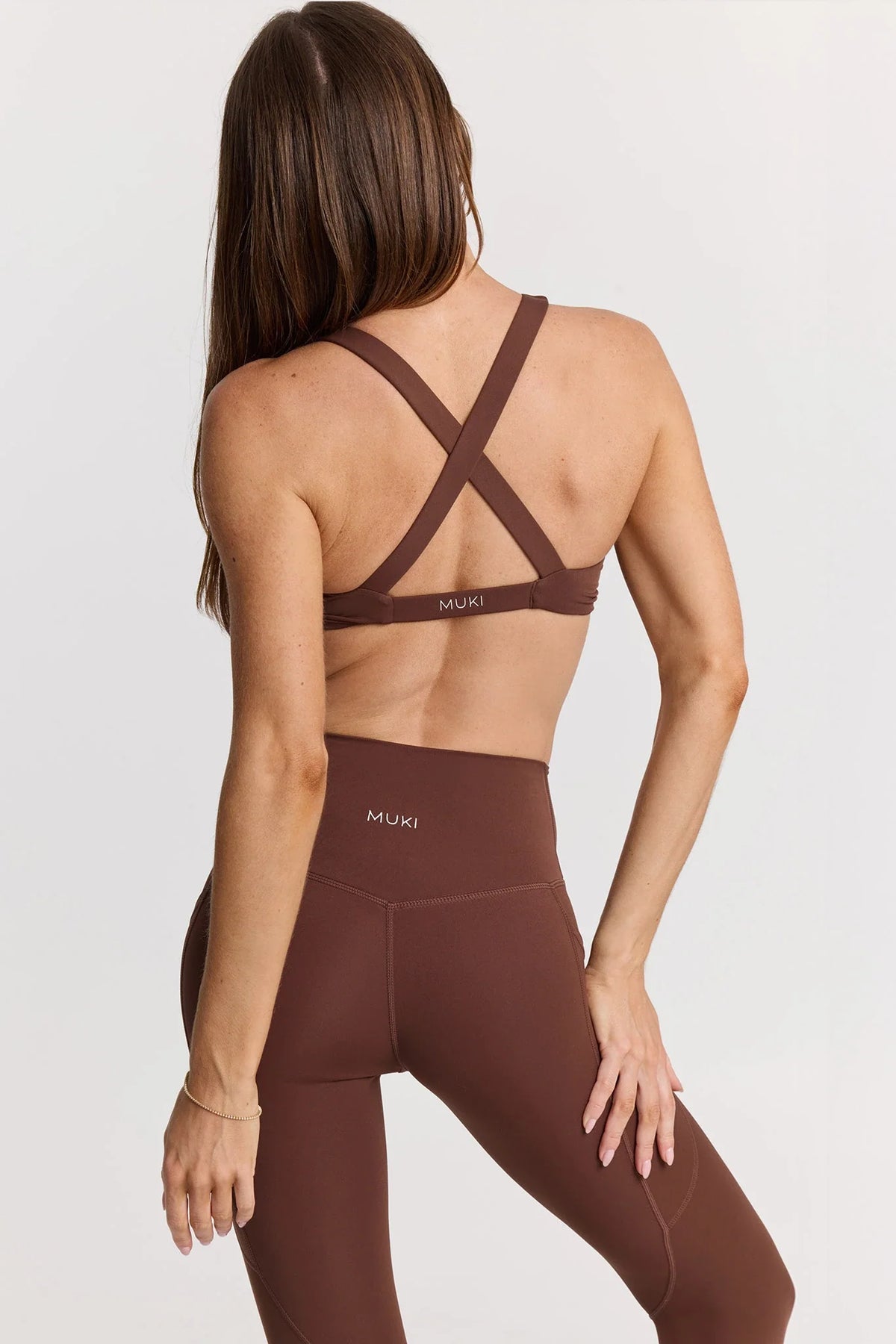 ButterSoft Twist Front Crop In Chocolate — image 4