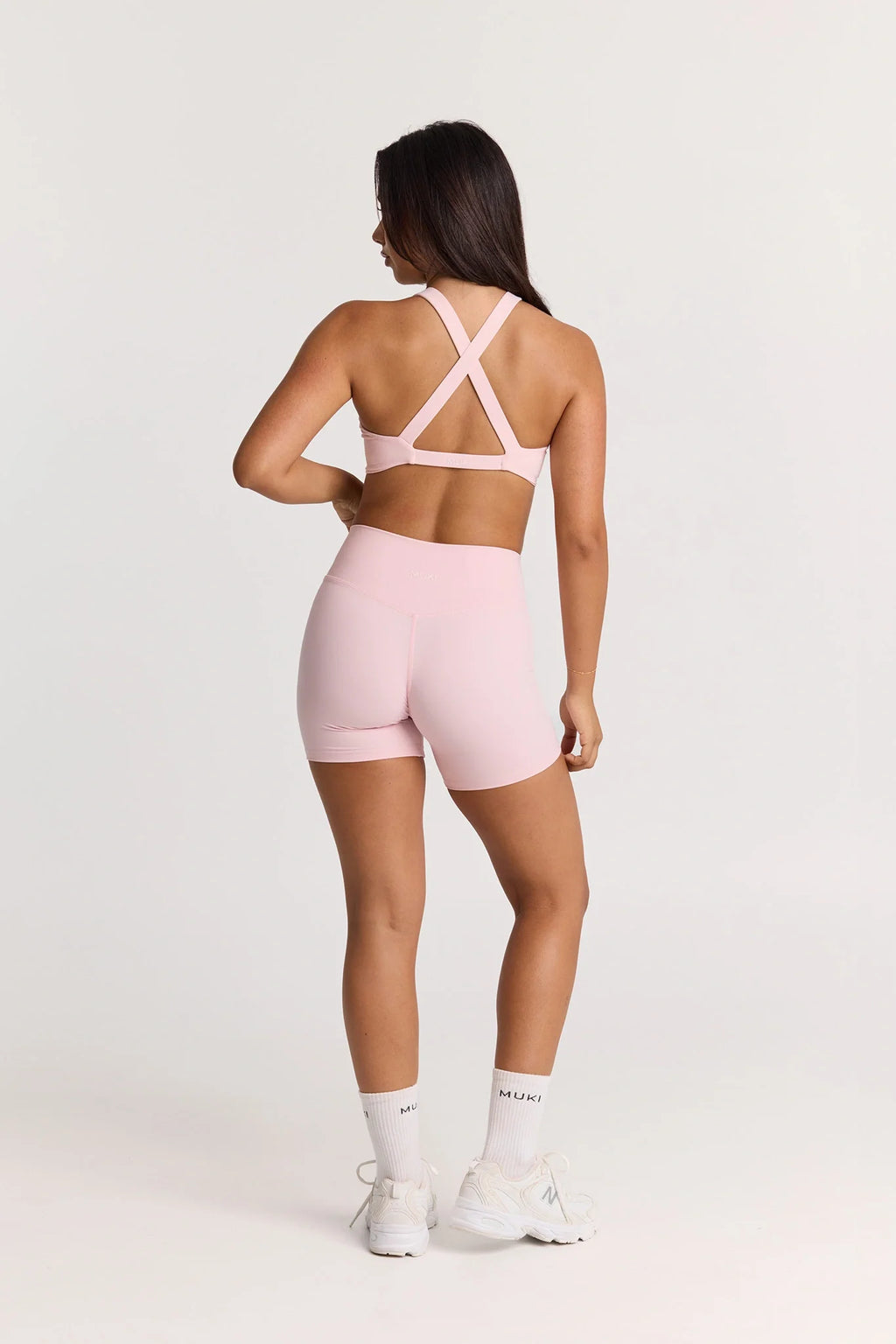 ButterSoft Twist Front Crop In Powder Pink — image 4