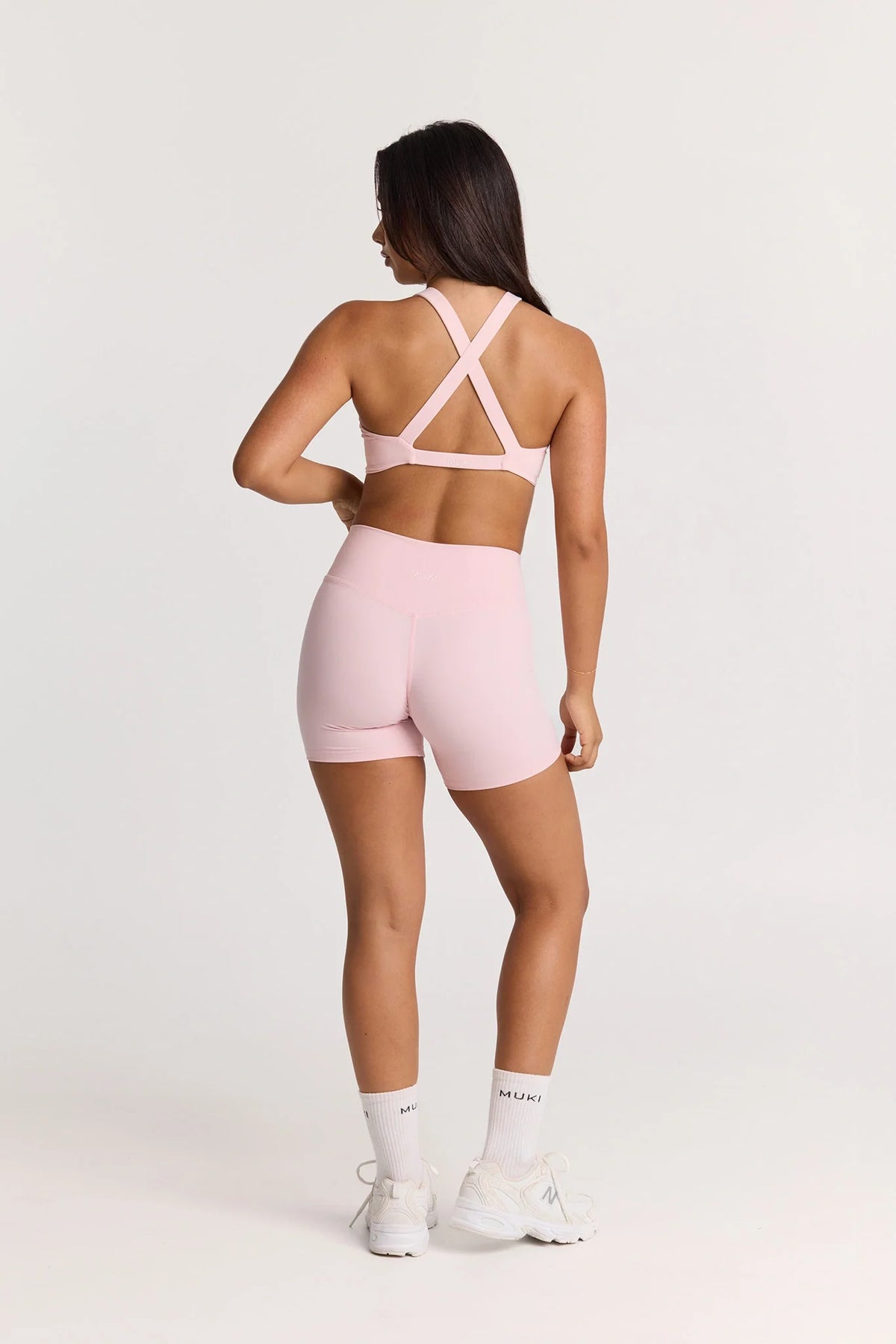 ButterSoft Twist Front Crop In Powder Pink — image 4