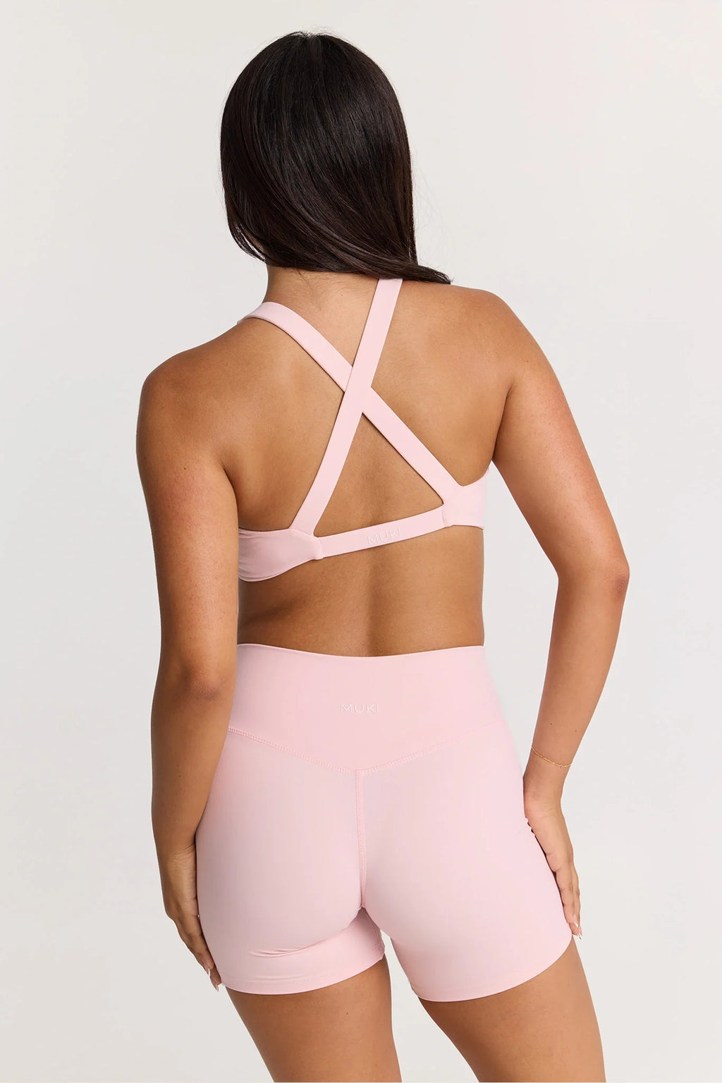 ButterSoft Twist Front Crop In Powder Pink — image 5