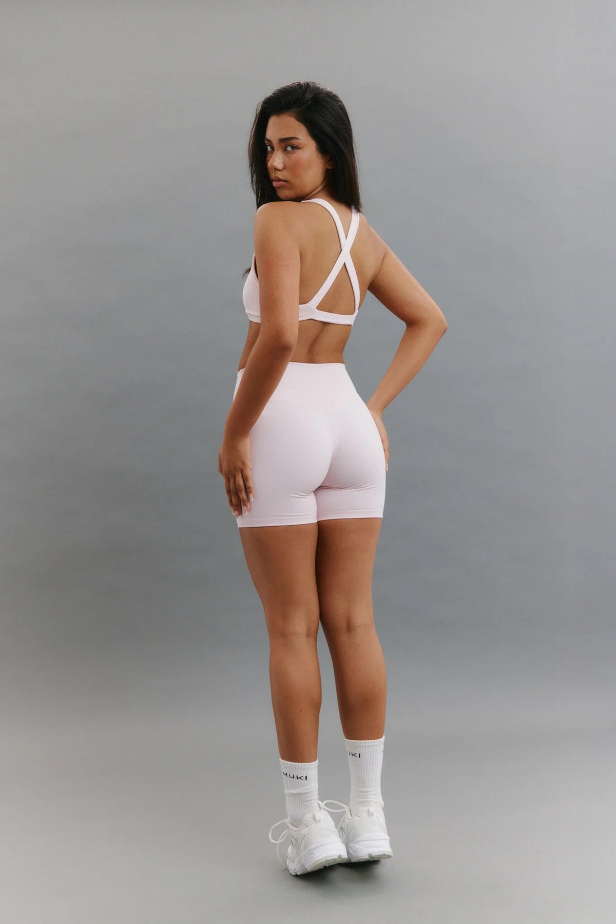 ButterSoft Twist Front Crop In Powder Pink — image 6