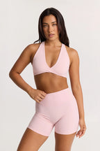 ButterSoft Twist Front Crop In Powder Pink — image 2