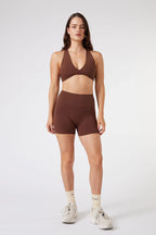 4" ButterSoft High Waist Biker Short in Chocolate — image 3