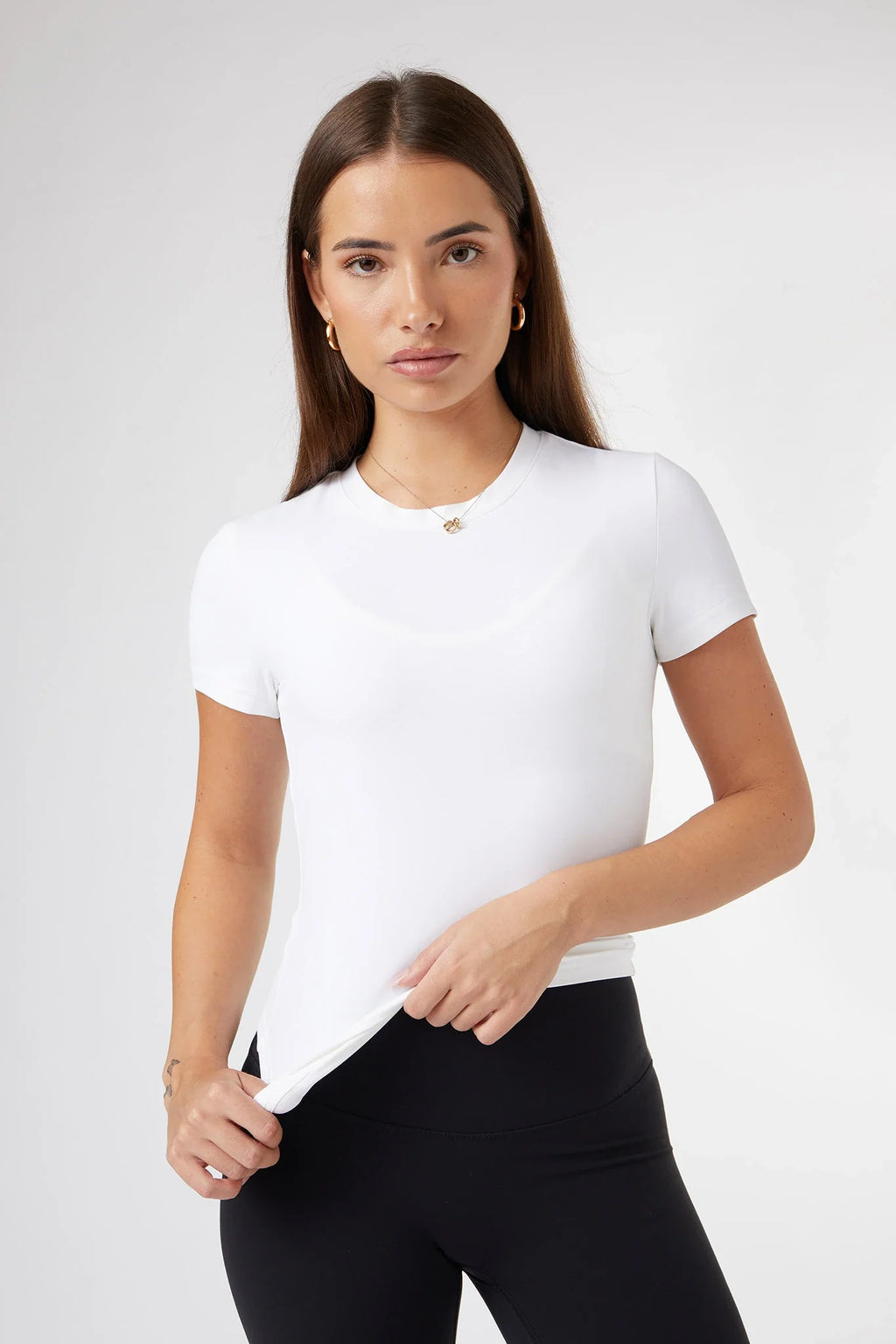 ButterSoft Short Sleeve Tee in White — main image