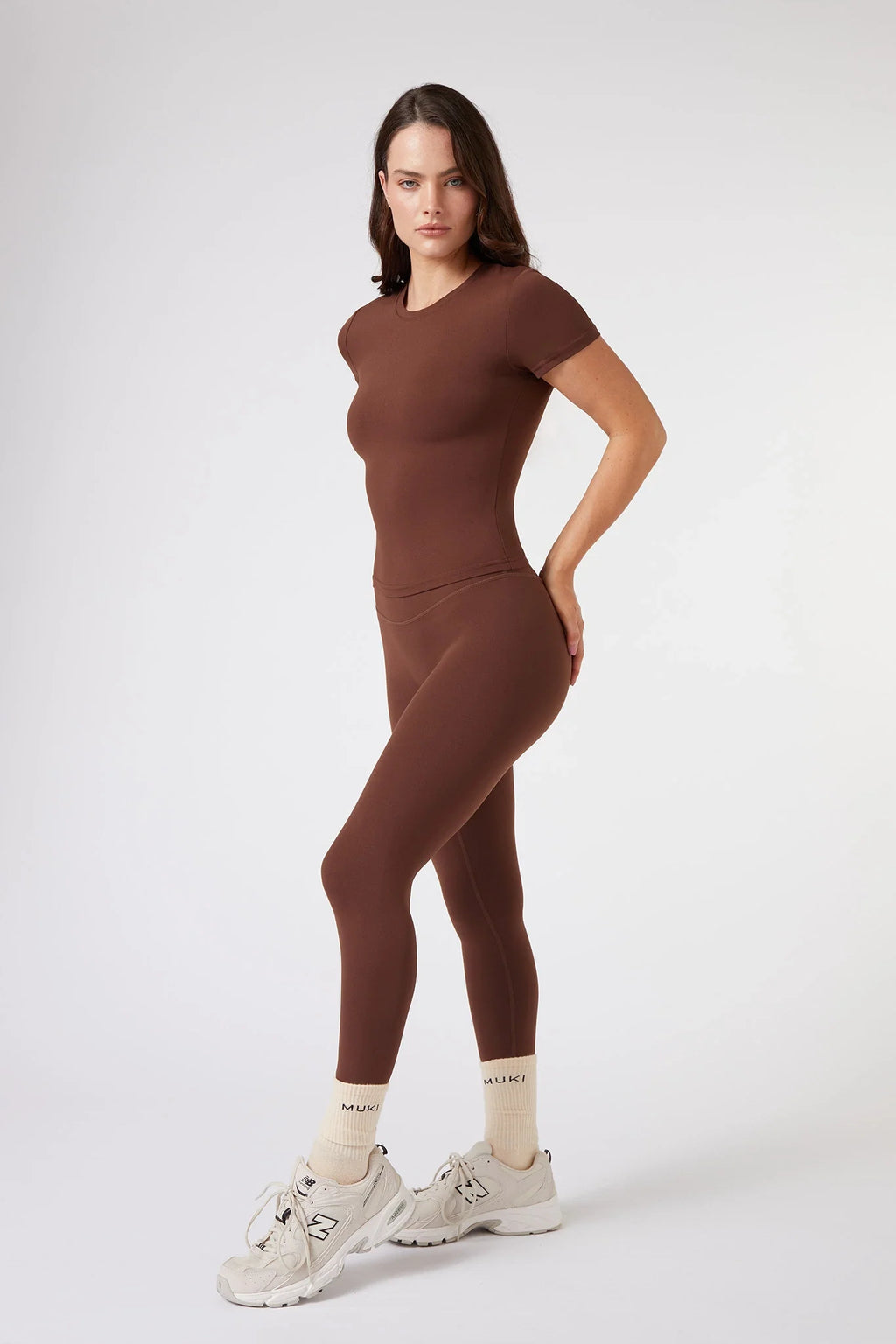 ButterSoft Short Sleeve Tee in Chocolate — image 4