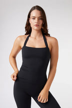 ButterSoft Square Neck Halter in Black — main image