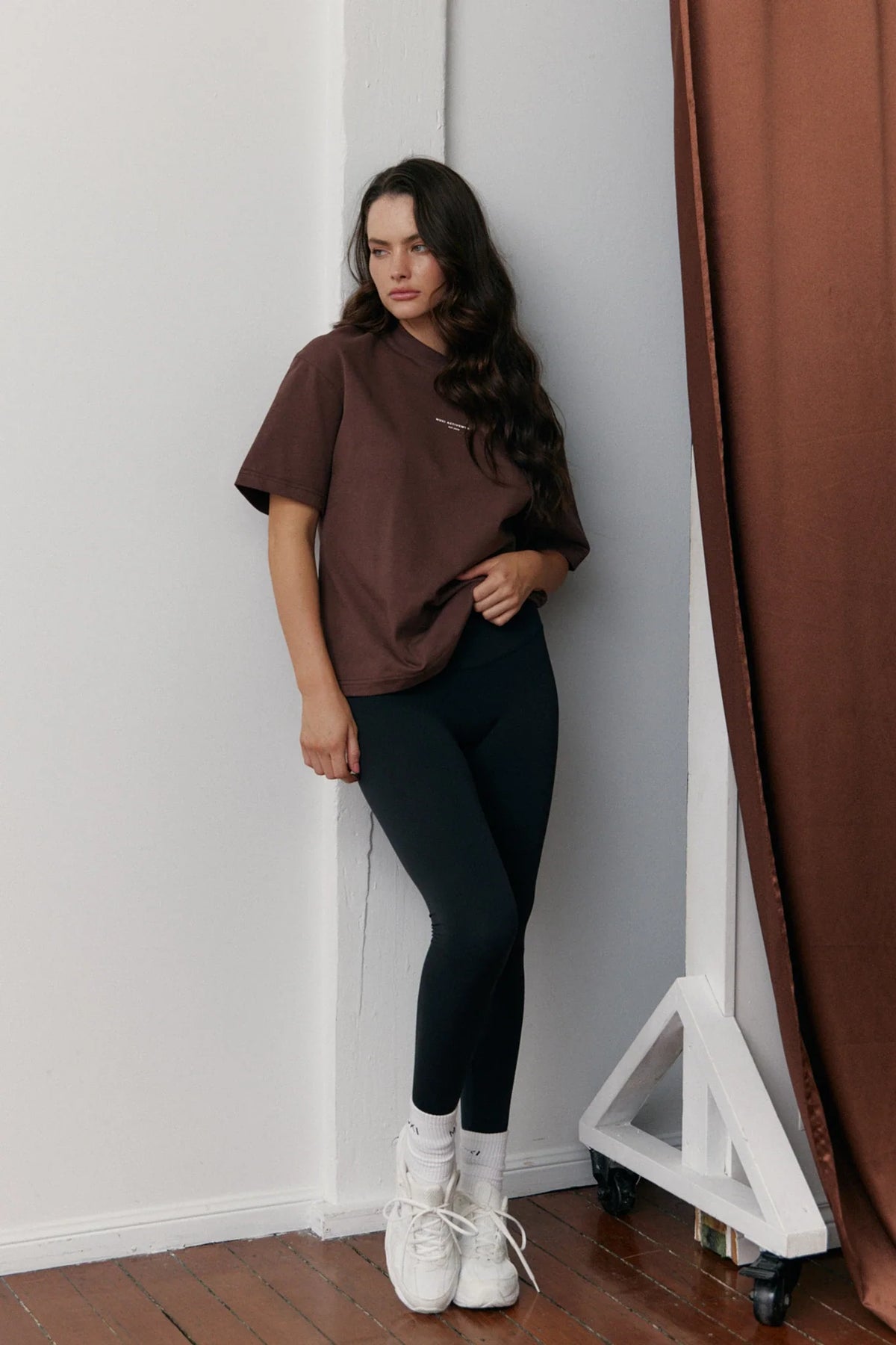 MUKI Heavy Oversized Tee in Chocolate — image 6