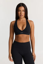Sculpt Crossback High Sports Bra in Black — image 2