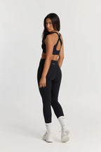 Sculpt Gym Set in Black - Legging + Crossback Bra — image 4