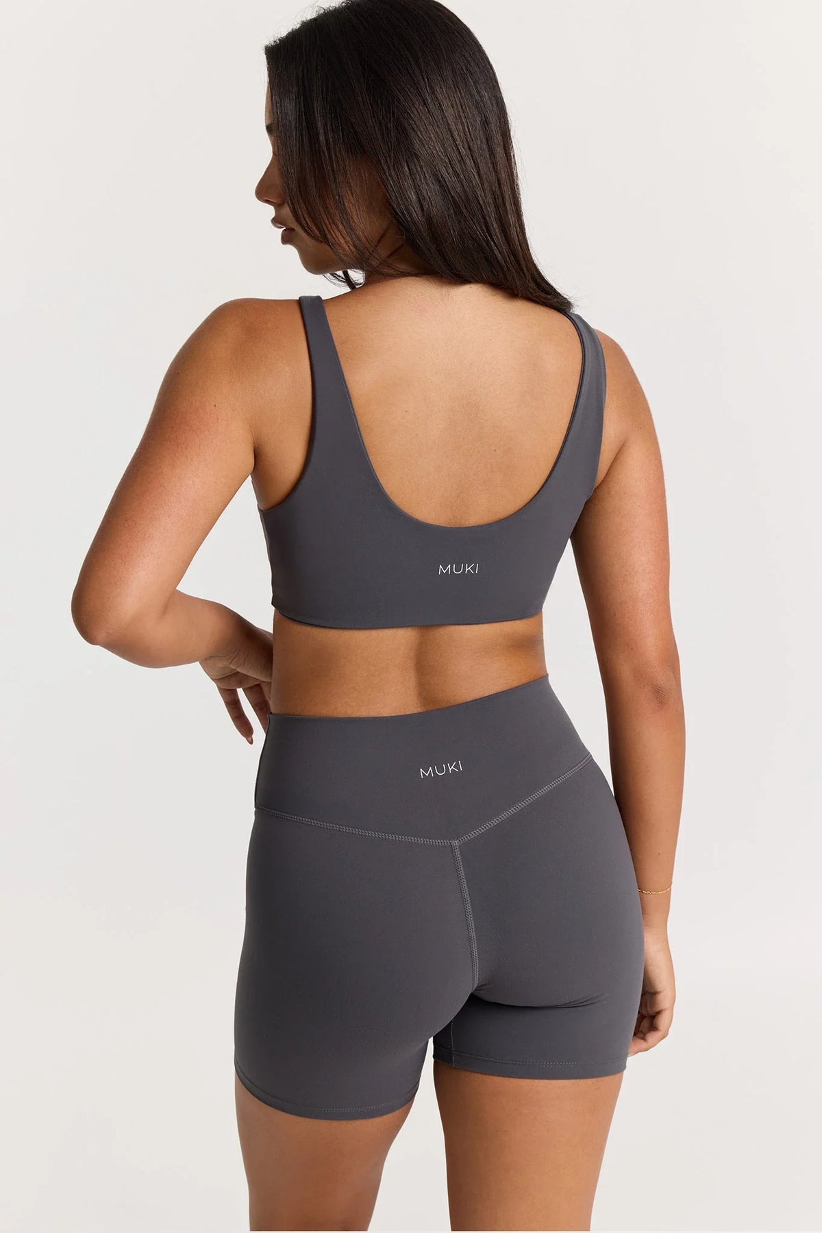 Sculpt Gym Set in Graphite - Short + Crop Top — image 4