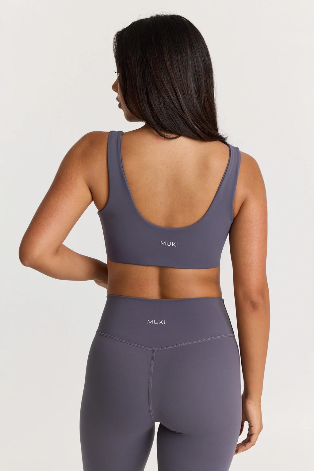 Sculpt Twist Crop Top in Purple Haze — image 5