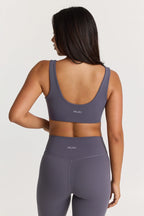 Sculpt Twist Crop Top in Purple Haze — image 5
