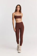 Sculpt Two Tone Sports Bra in Chocolate — image 3