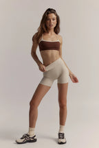 Sculpt Gym Set in Vanilla - Short + Two Tone Bra — main image