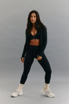Sculpt Zip Up Jacket in Black — image 6