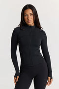 Sculpt Zip Up Jacket in Black — main image