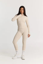 Sculpt Zip Up Jacket in Vanilla — image 3