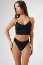 Seamless High Rise Brief in Black — image 4