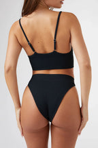 Seamless High Rise Brief in Black — main image