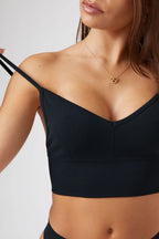 Seamless Longline Top in Black — image 5