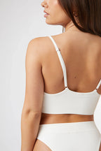 Seamless Longline Top in Soft White — image 5