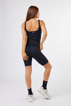 Seamless Ribbed Tank Top in Black — image 4