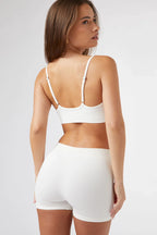 Seamless Thin Strap Top in Soft White — image 4