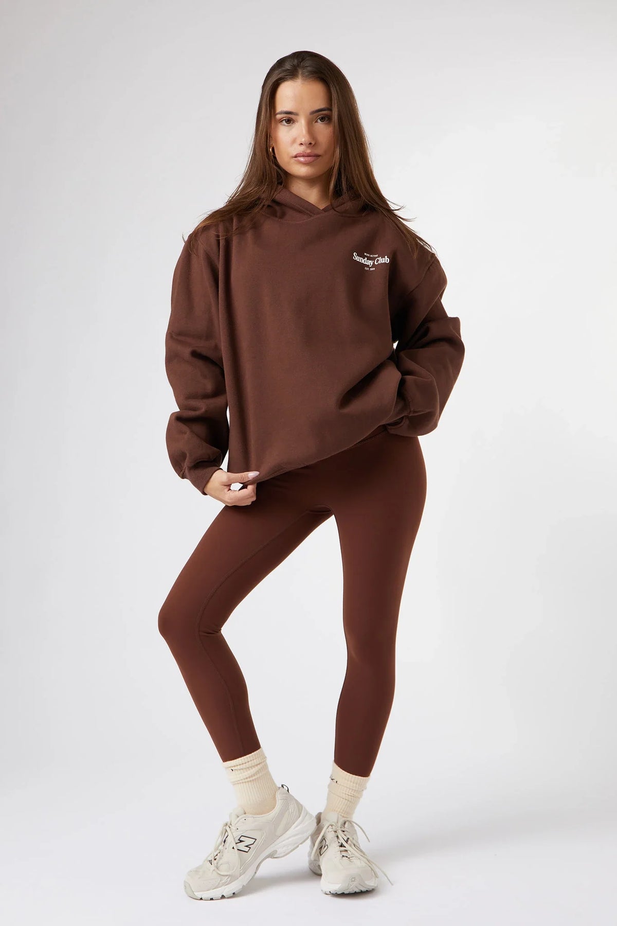 The Art Oversized Hoodie in Chocolate — image 2
