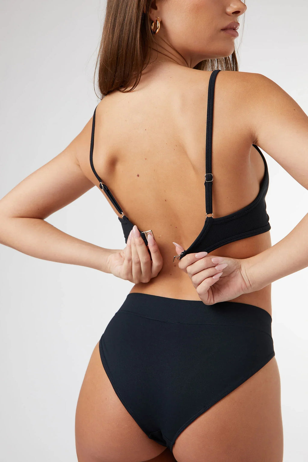 Seamless Contour Bralette in Black — image 5