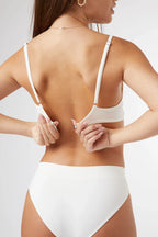 Seamless Contour Bralette in Soft White — image 5