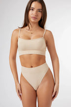 Seamless Thong in Beige — image 2