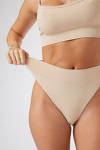 Seamless Thong in Beige — image 3
